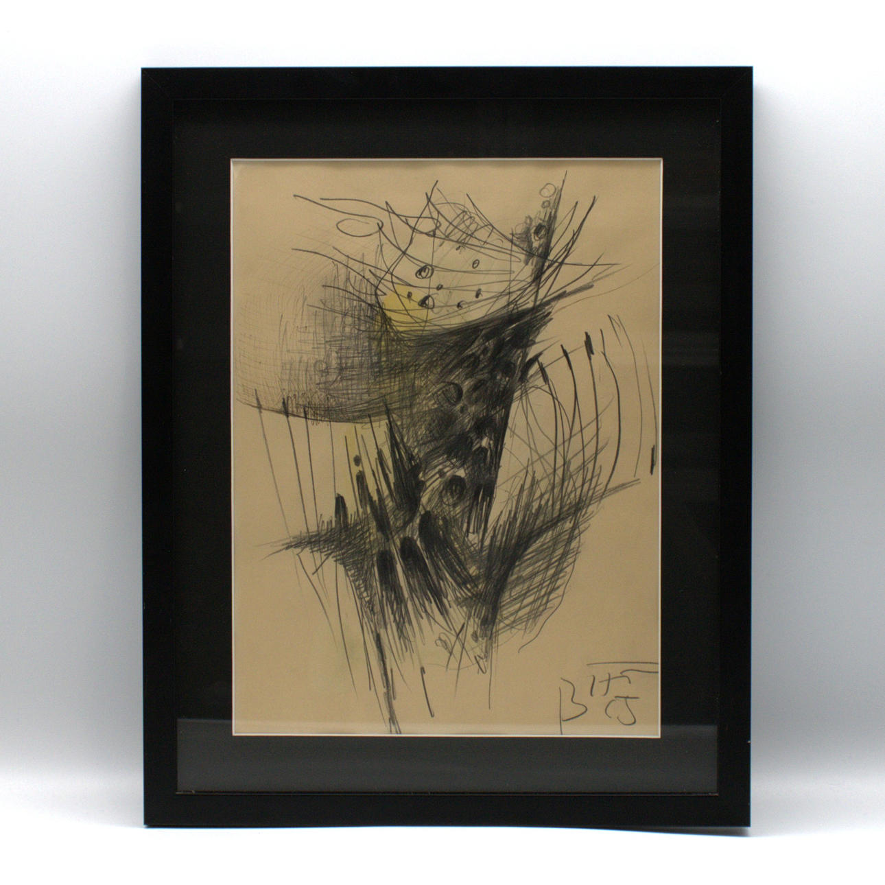 BERNHARDT HEILIEGER. ABSTRACT COMPOSITION; SIGNED AND DATED 1965.