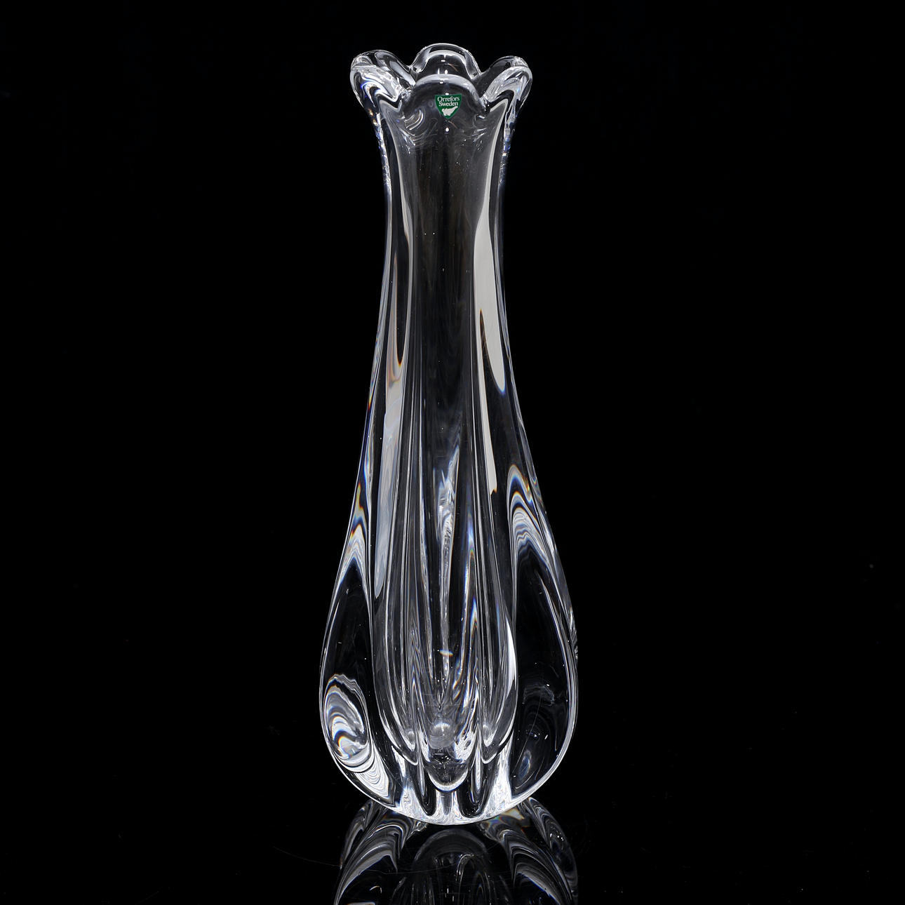 JAN JOHANSSON. Vas, glas, "Siljan", Orrefors.
