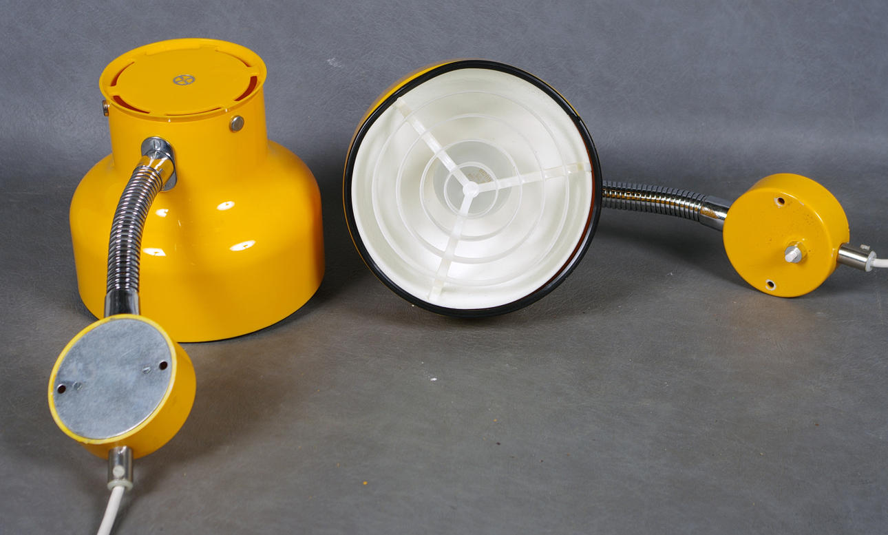 VÄGGLAMPOR, 1 par, Bumling, lackerad plast.