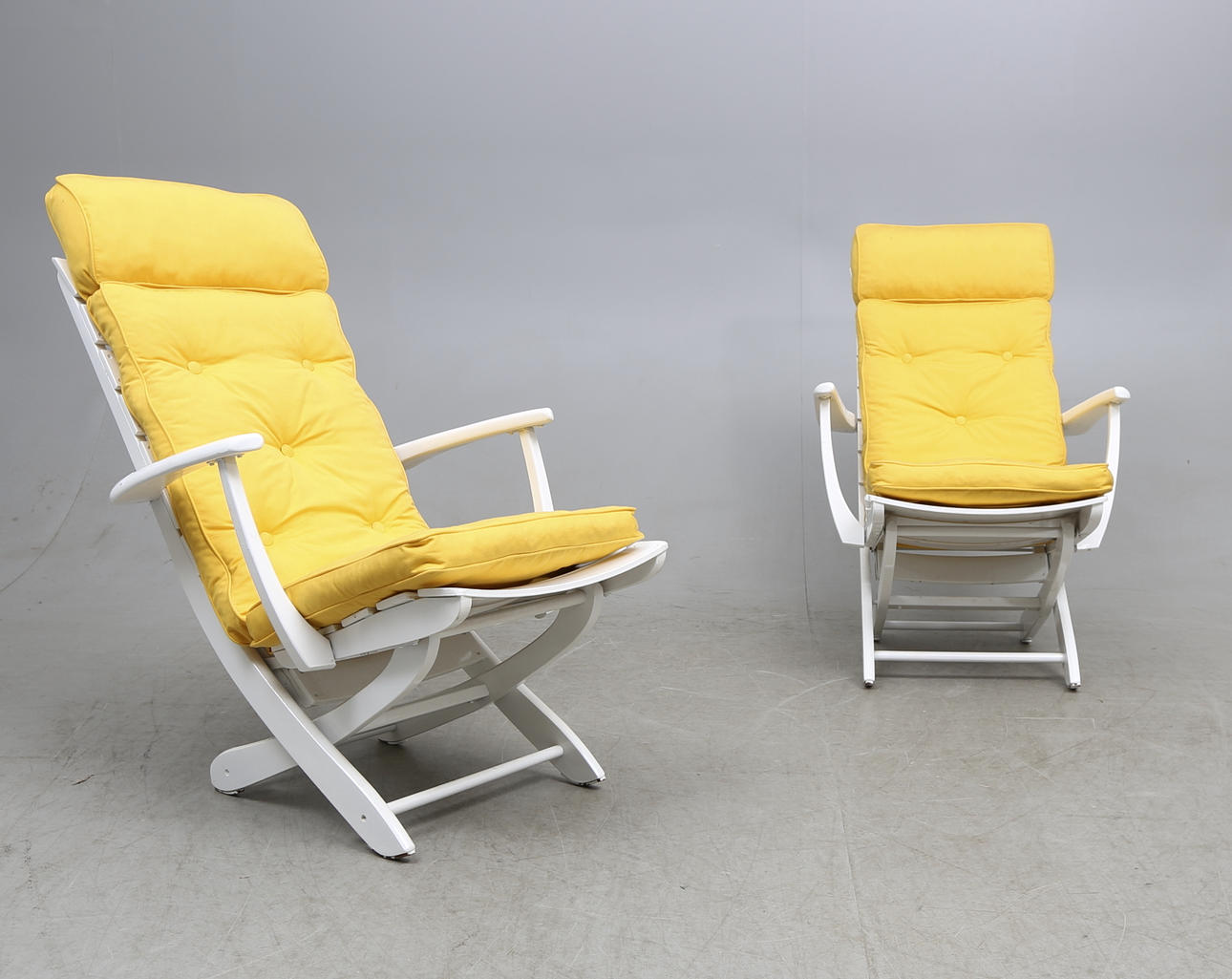 DÄCKSTOLAR, ett par, Triconfort, Frankrike.