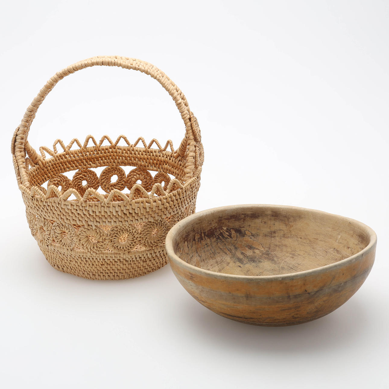 TRÄSKÅL & ROTKORG, 2 delar, 18/1900-tal.