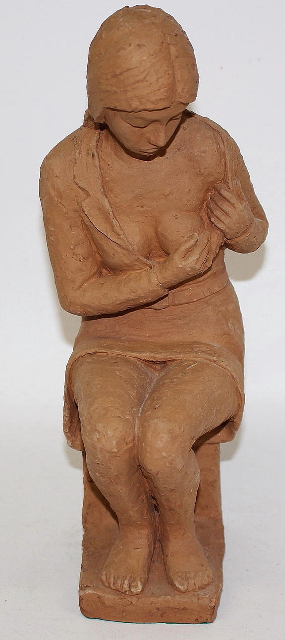 NILS CASTEGREN. Figurin Flicka.