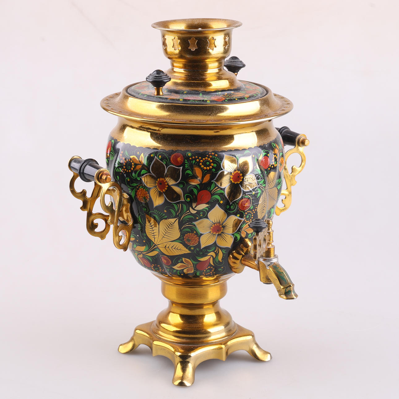 SAMOVAR, elektrifierad, metall, 1900-tal.