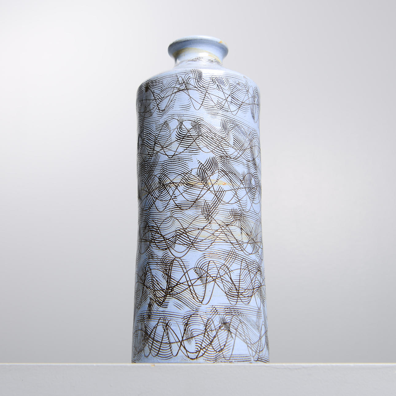 HYONSUN RHEE. Vase, "Ocean", Upsala Ekeby, 1965.