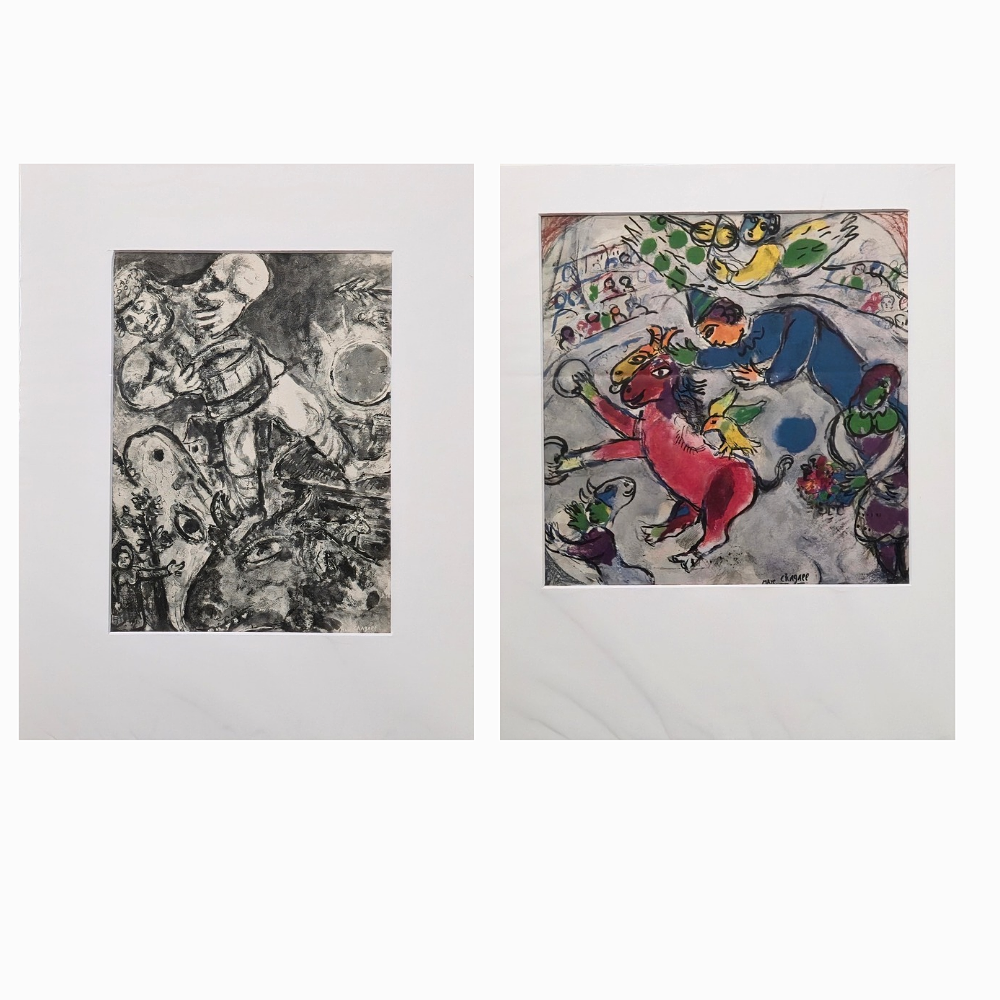CHAGALL. Två tryck.