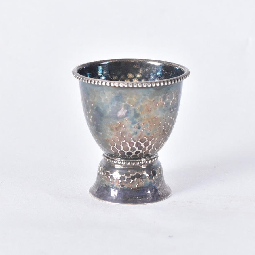 ÄGGKOPP, silver, kulhamrad.