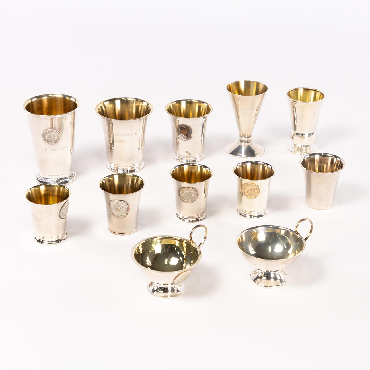 BÄGARE. 12 st, silver.