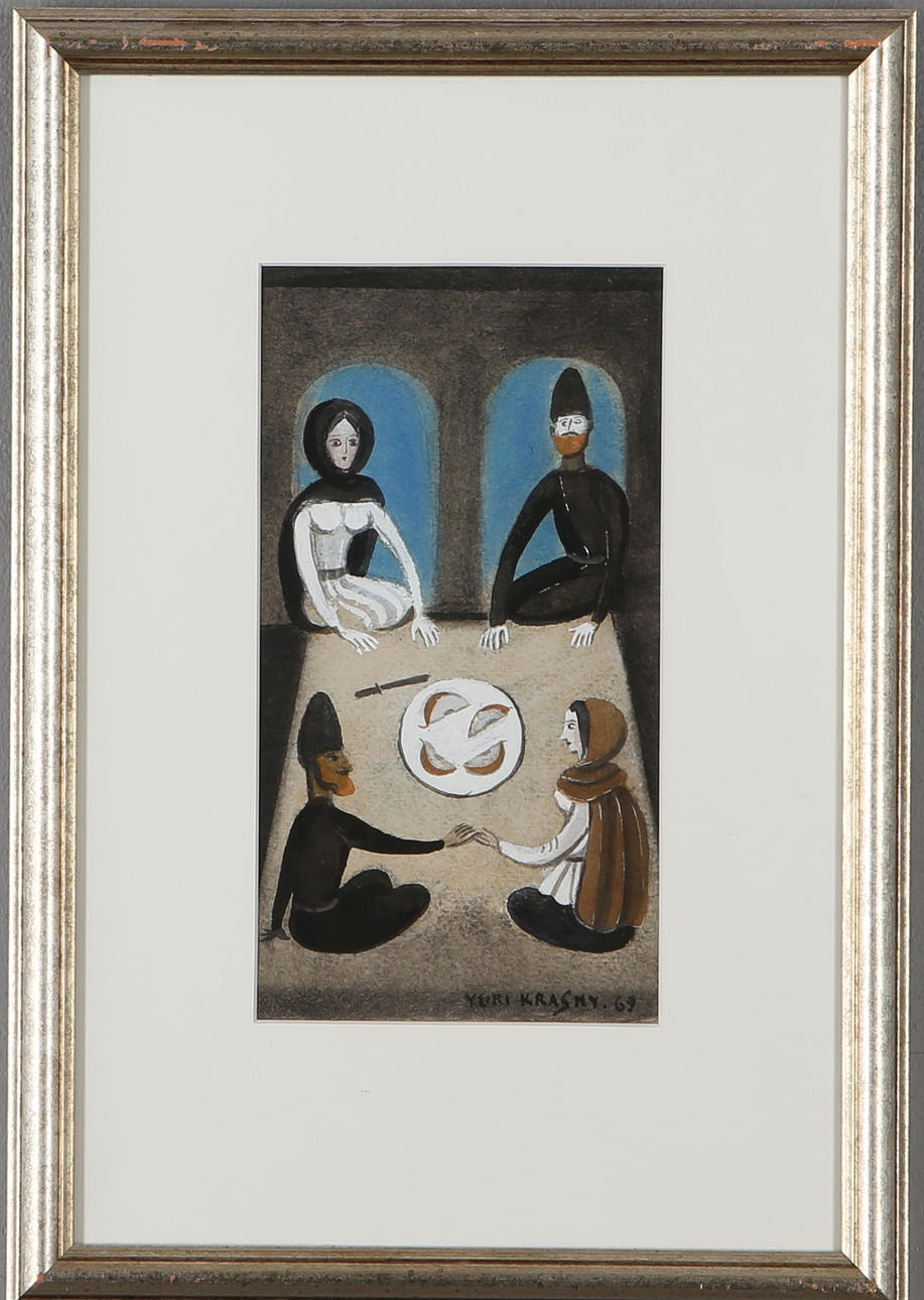 YURI KRASNY. Tale no 11, Ibrahim from Azerbaijan 1/6, blandteknik, signerad och daterad 69.