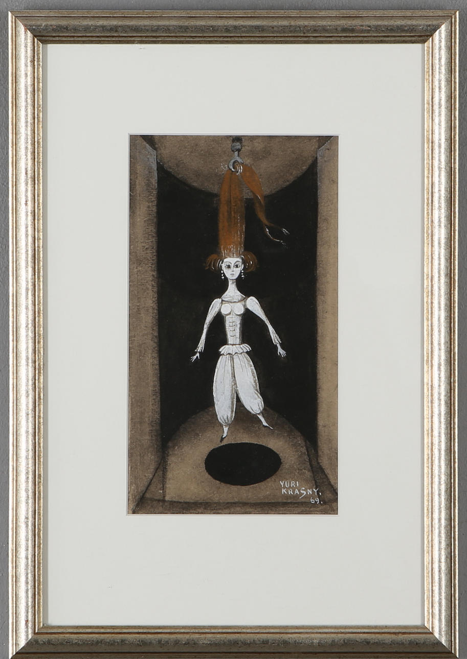 YURI KRASNY. The tale of the orphan from Azerbaijan, tale no 2/6, blandteknik, signerad och daterad -69.