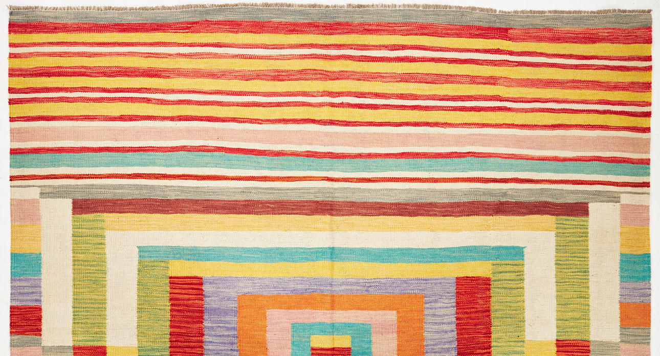KELIM, Matta, ull, samtida, ca 200 x 194 cm.