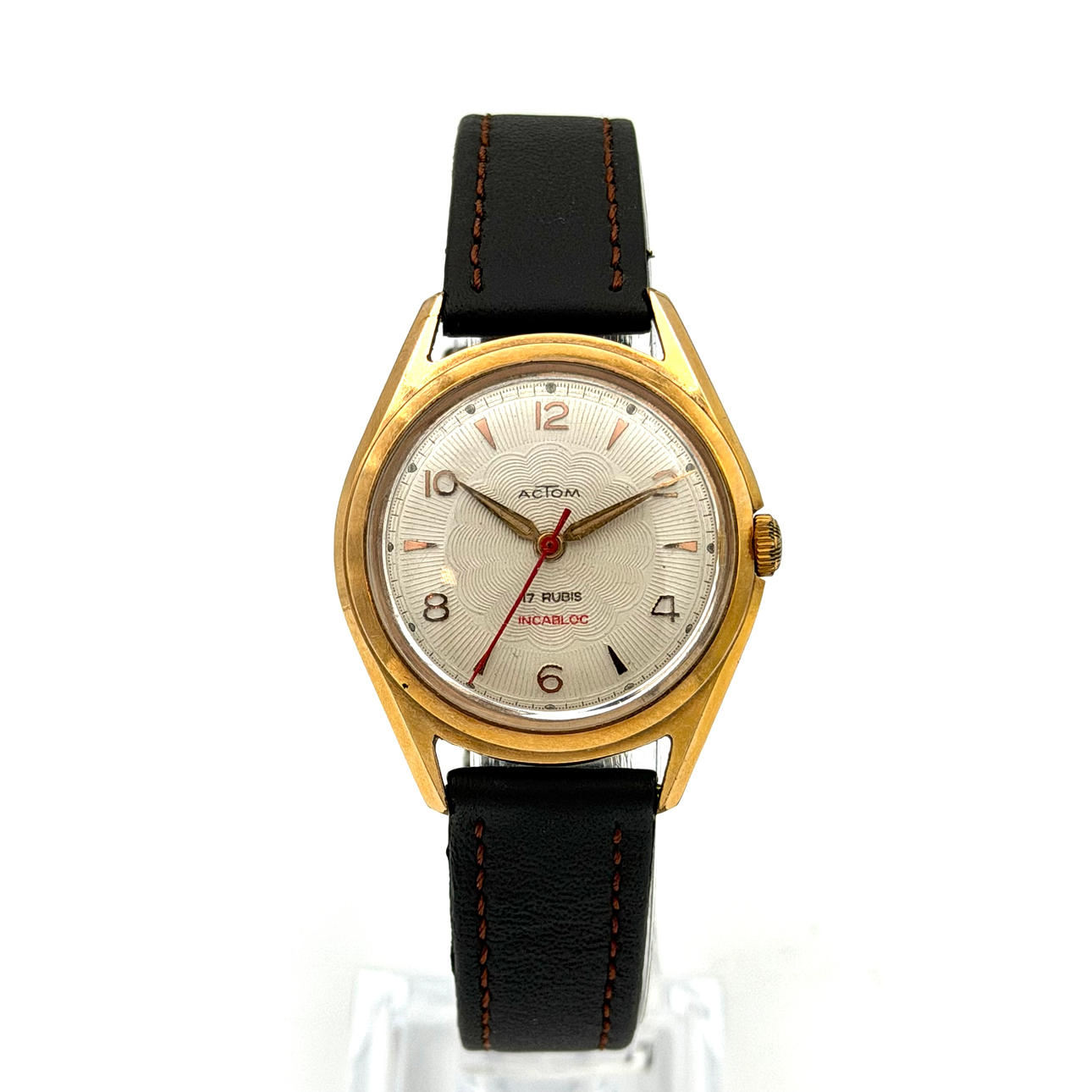 ACTOM, armbandsur, 1950/60-tal, manuell, gulddouble´.