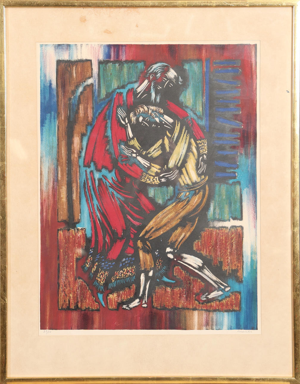 VYTAUTAS KASIULIS. LITHOGRAPH, signed and numbered.