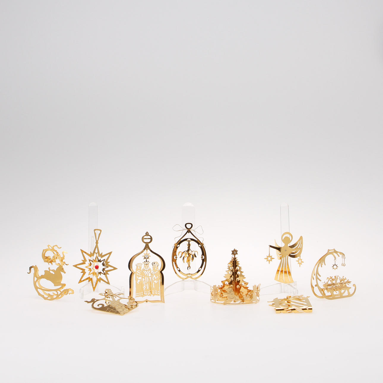 JULDEKORATIONER, 9 st, Georg Jensen, Danmark.