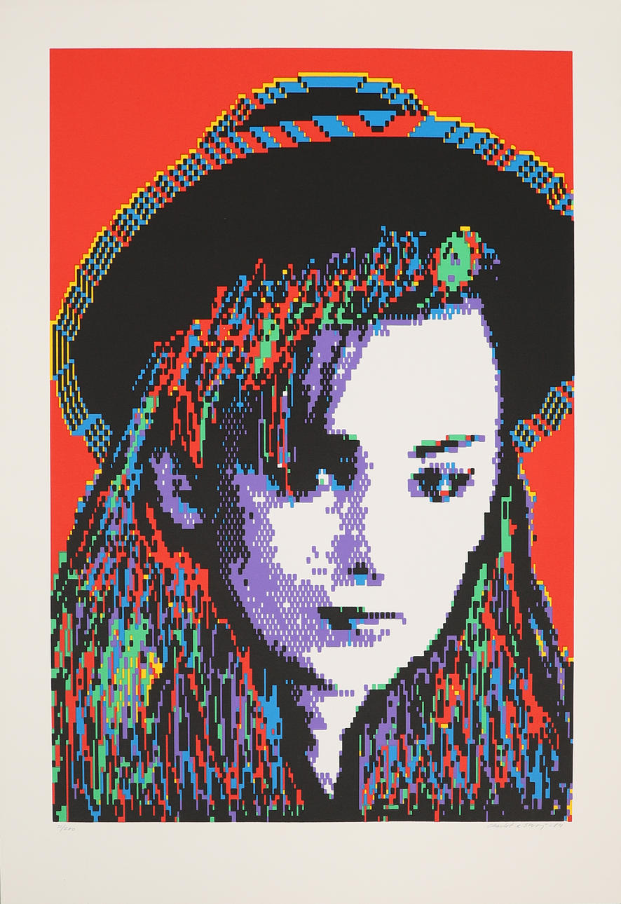 CHARLOTTE & STURE JOHANNESSON. Boy George, serigraph, signed, dated -84 and numbered 31/200.