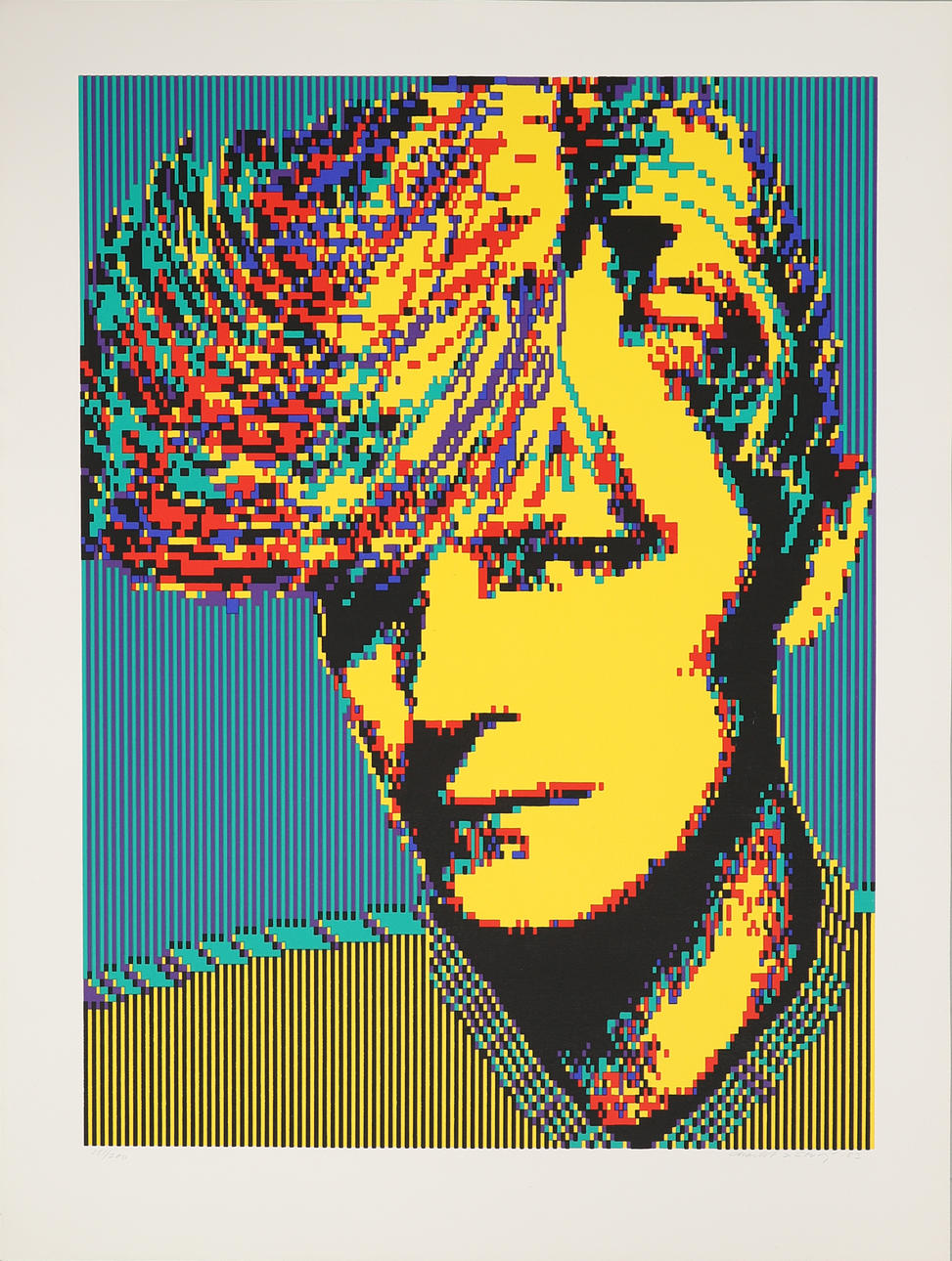 CHARLOTTE & STURE JOHANNESSON. David Bowie, serigraph, signed, dated -83 and numbered 181/200.