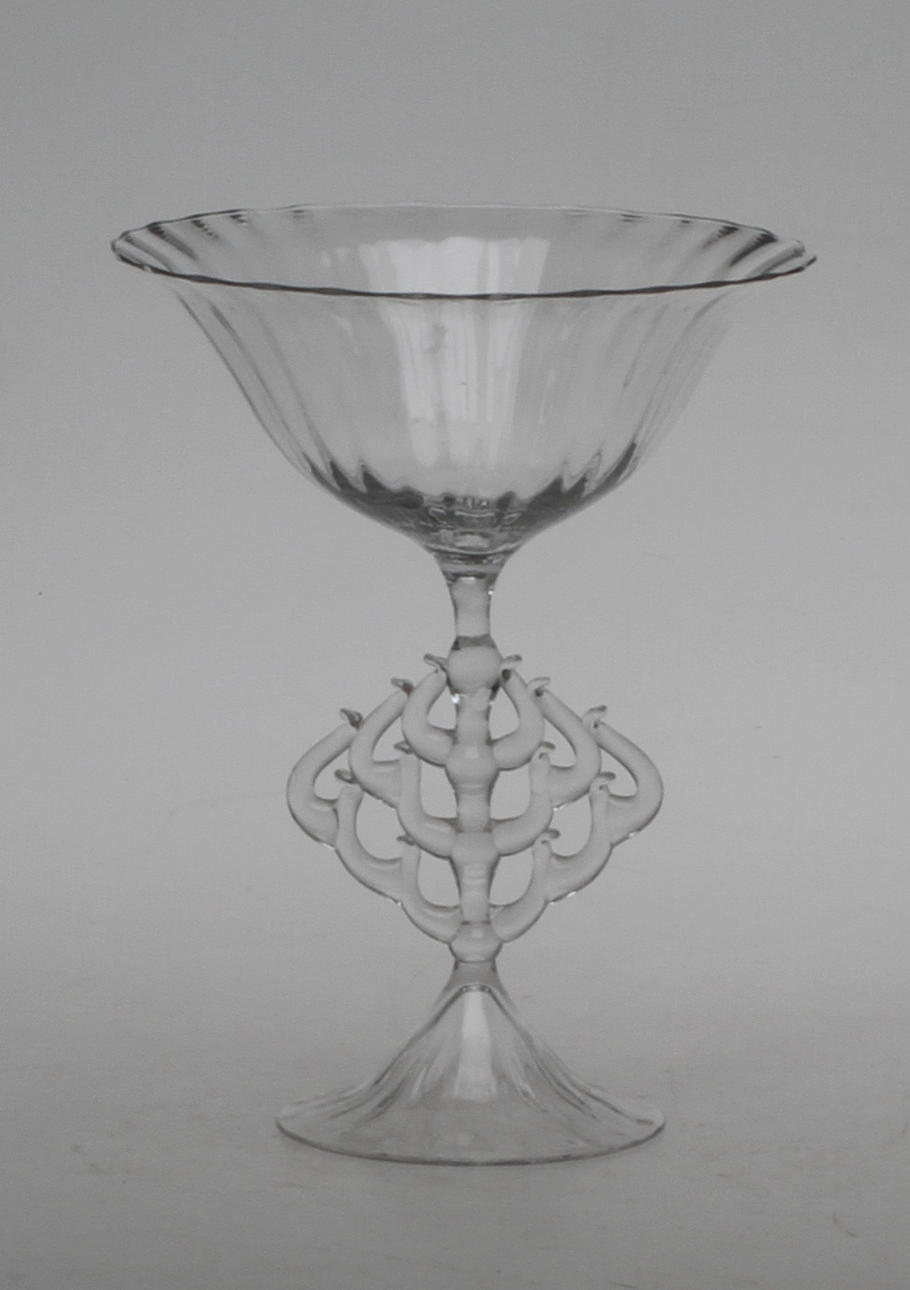 SKÅL PÅ FOT, glas, troligen Nils Landberg Sandvik.