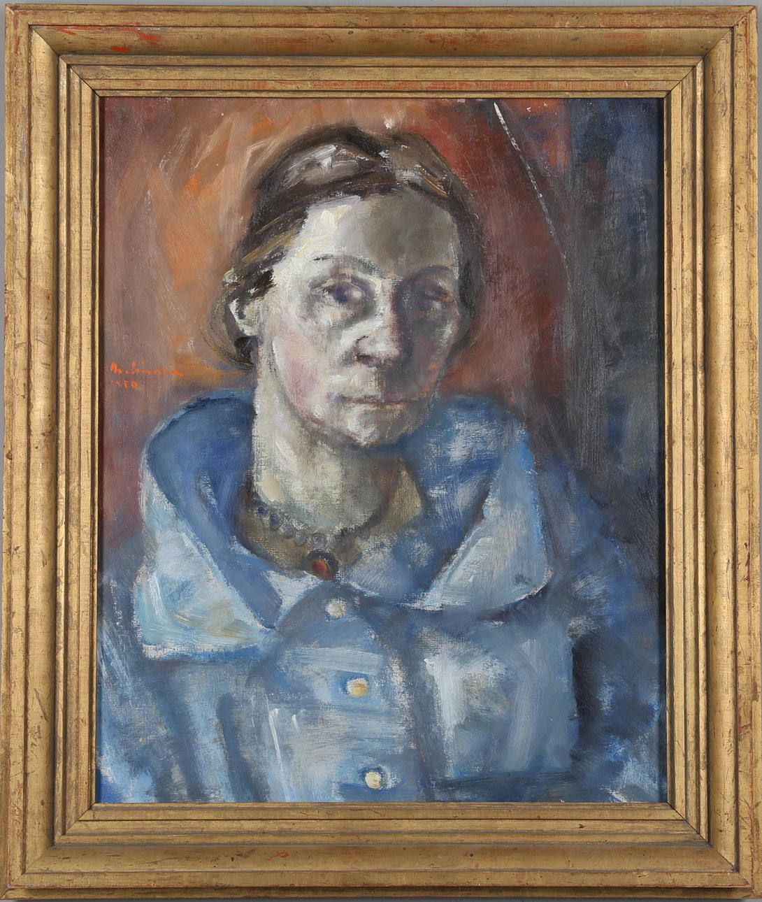 MARTIN LINDSTRÖM. olja på duk, signerad och daterad 1950.