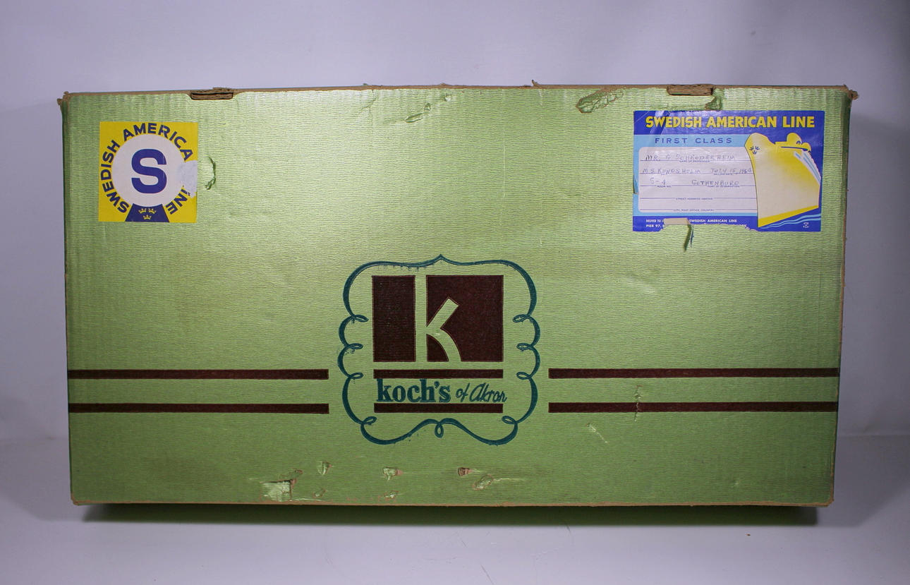 FILT, Svenska Amerika Linjen, Inkl Vykort, i orginalkartong.