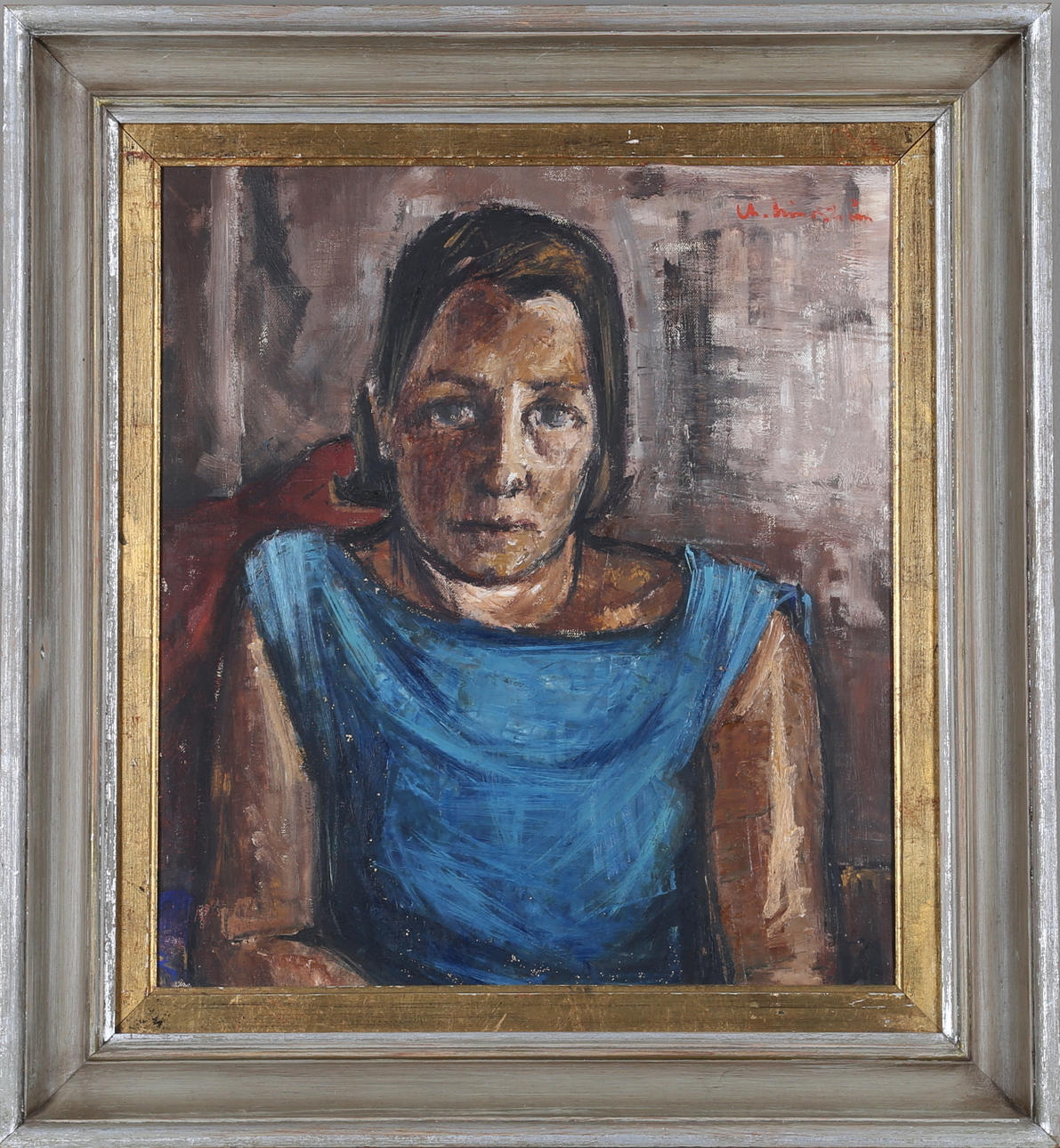 MARTIN LINDSTRÖM. olja på duk, signerad.