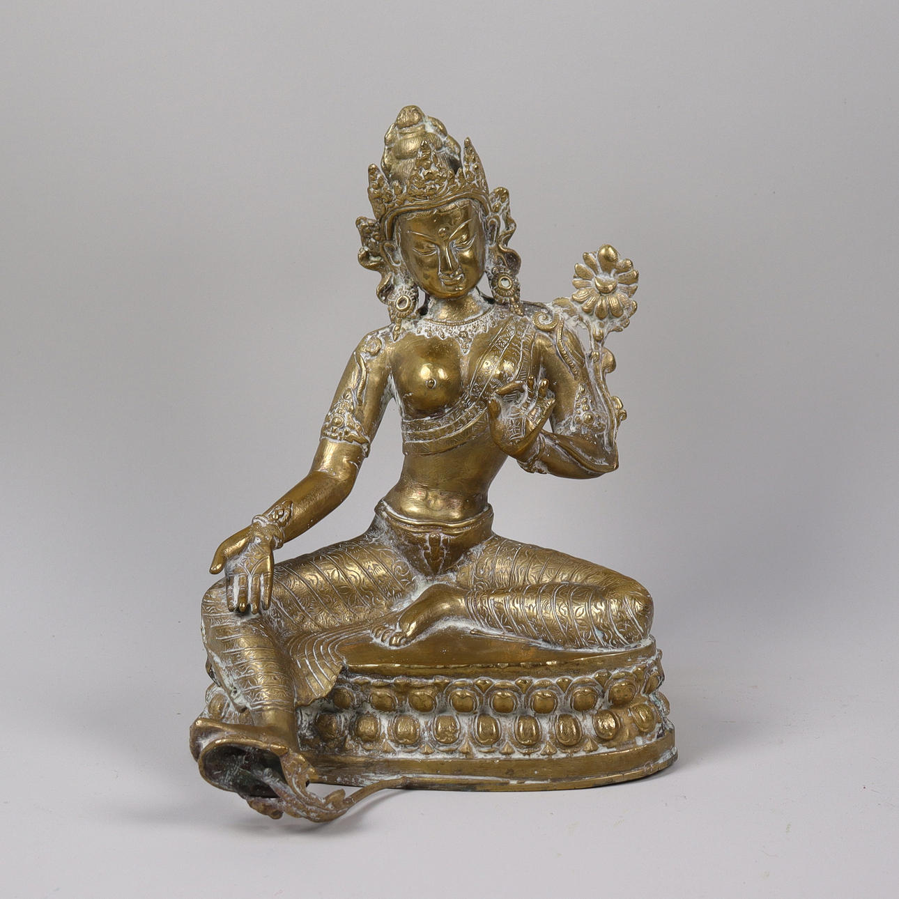 SKULPTUR, Buddha, orientalisk, 1900-tal.