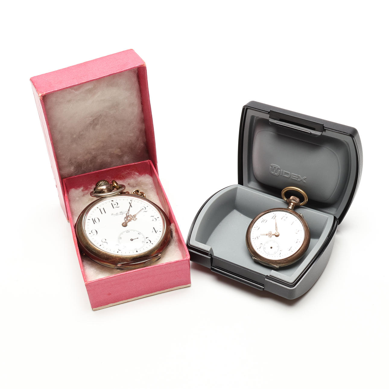 FICKUR, 2 st, silver, bl.a. Longines.