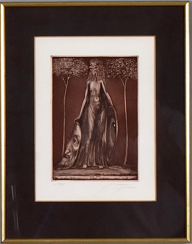 ERNST FUCHS. Färgetsning.