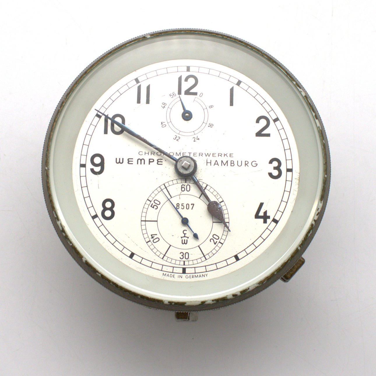 WEMPE. WEMPE MARINE CHRONOMETER HAMBURG; PRECISION SHIP'S CLOCK