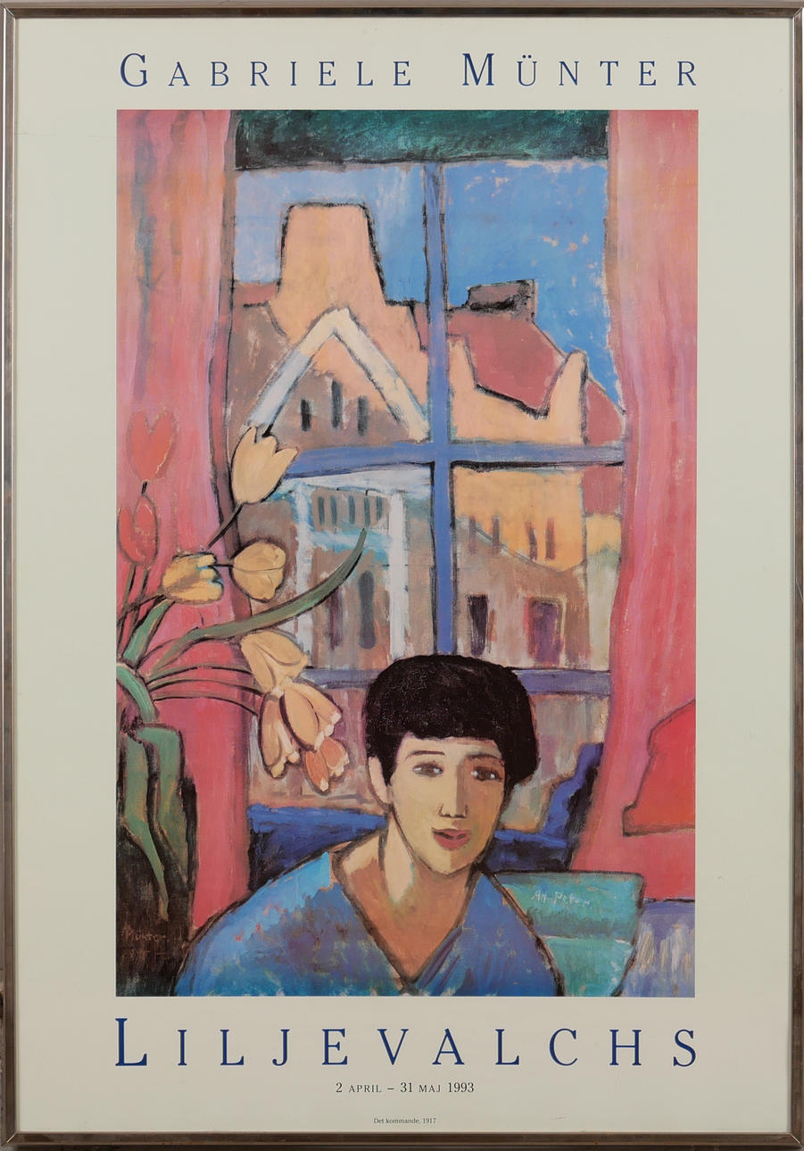GABRIELE MÜNTER. EFTER. Liljevalchs utställningsplansch, tryck 1993.