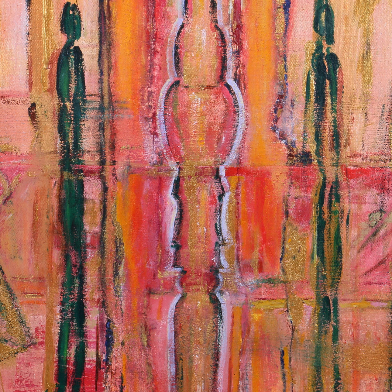 ANNELISE JANSSON. Olja på duk, "Lockelse", monogramsignerad.