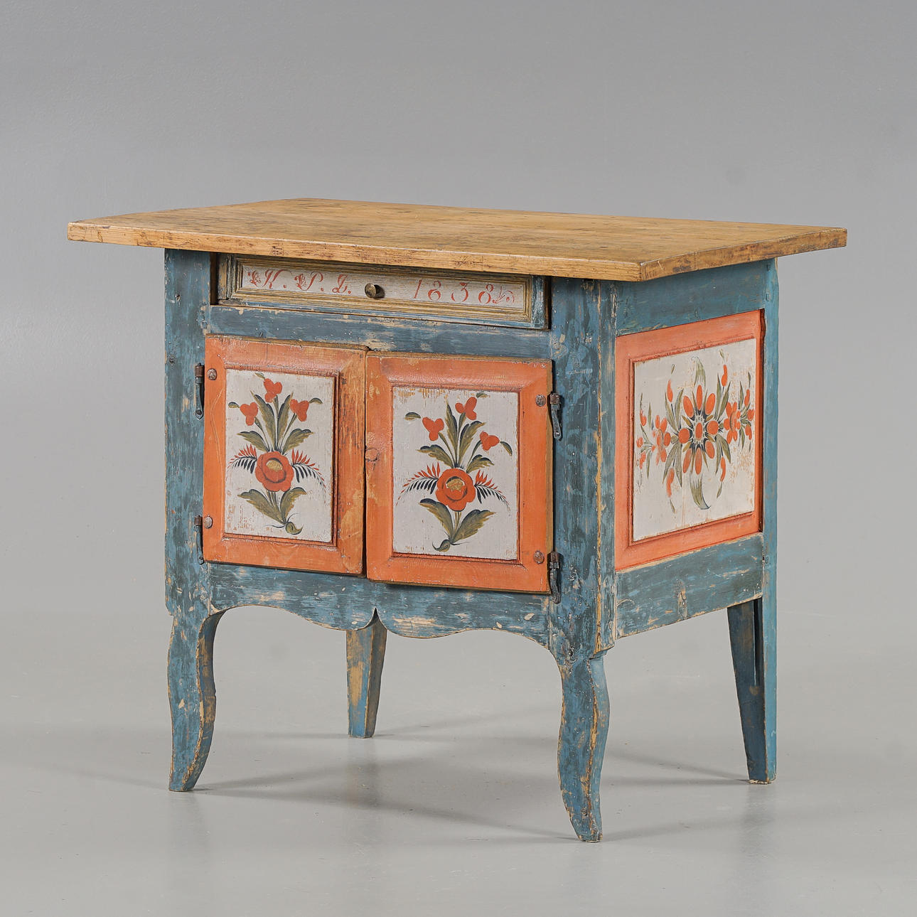MÖSSBORD Allmoge, daterat 1838.