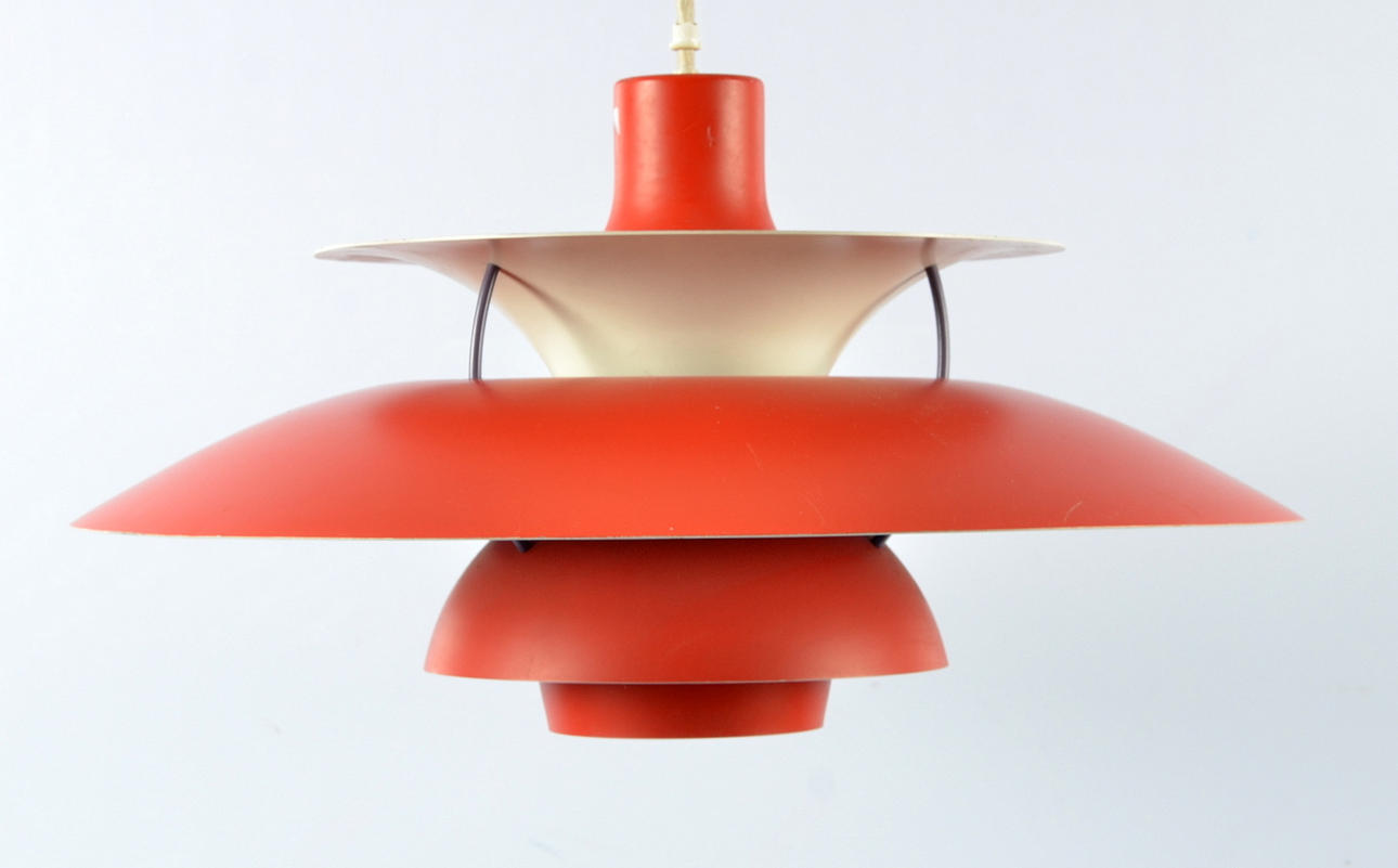 TAKLAMPA, "PH 5", Poul Henningsen för Louis Poulsen, Danmark.