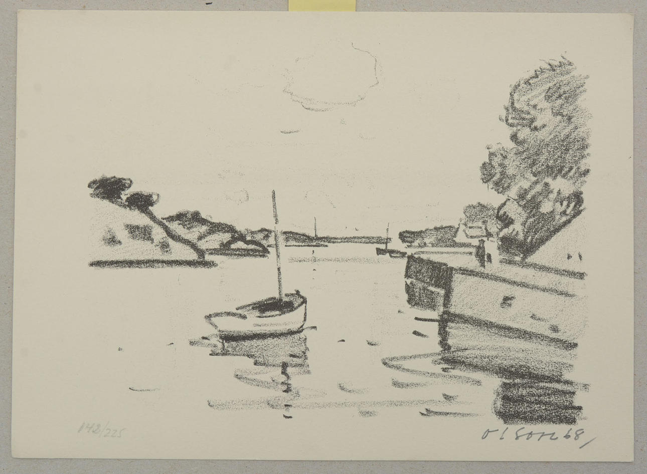 OVE OLSON. Archipelago. Lithograph. No. 142/225.