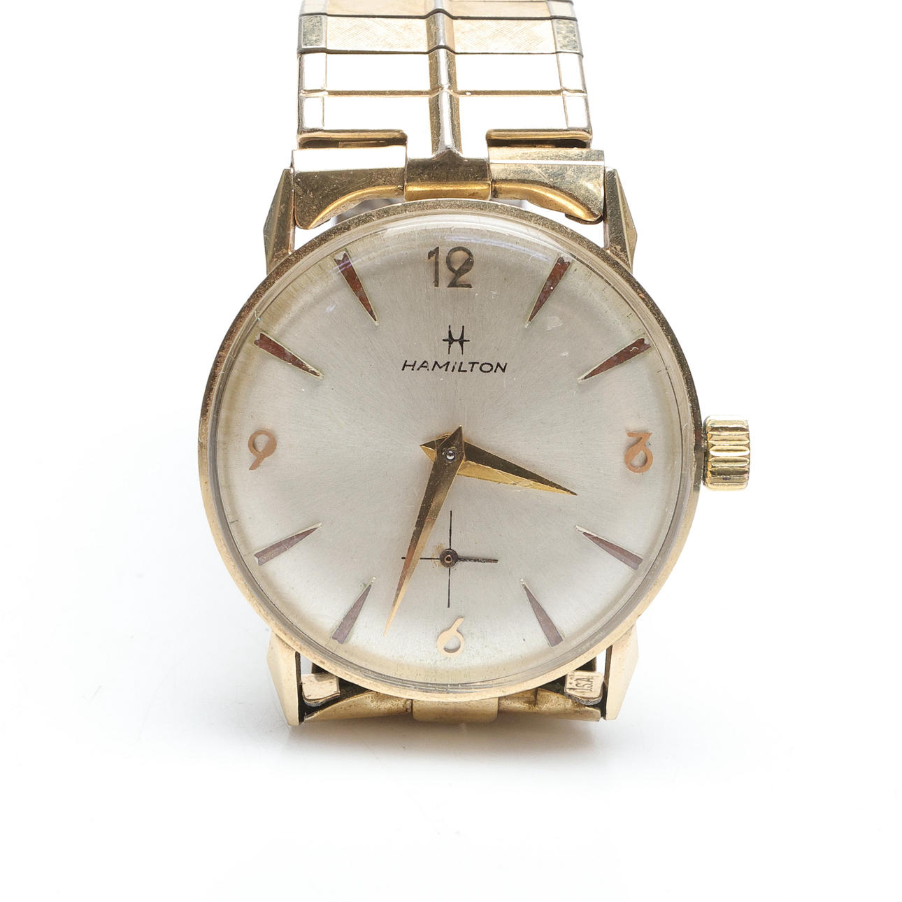 WRISTWATCH, Hamilton, 14k gold.
