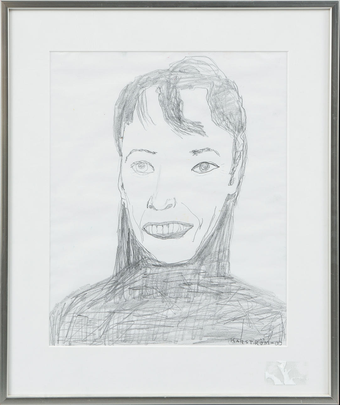 MAURITZ KARSTRÖM. Drawing and sketchbook, signed drawing.