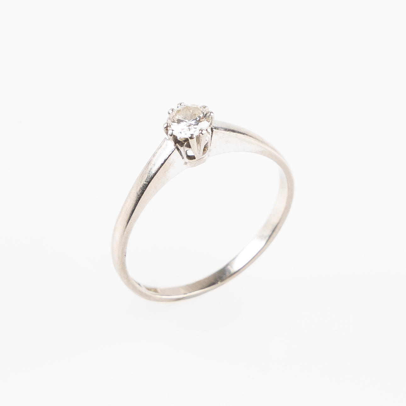 RING, 18K, vitguld.