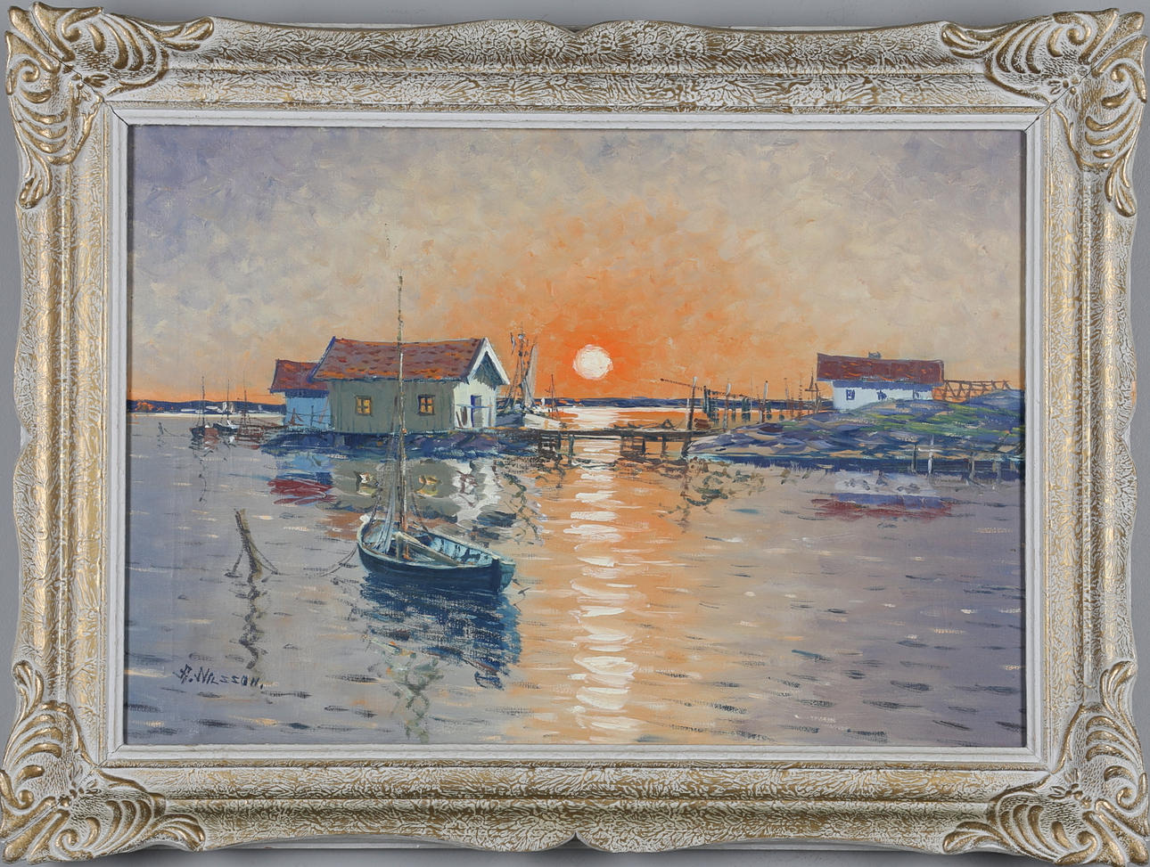 ALGOT NILSSON. olja på duk, signerad.