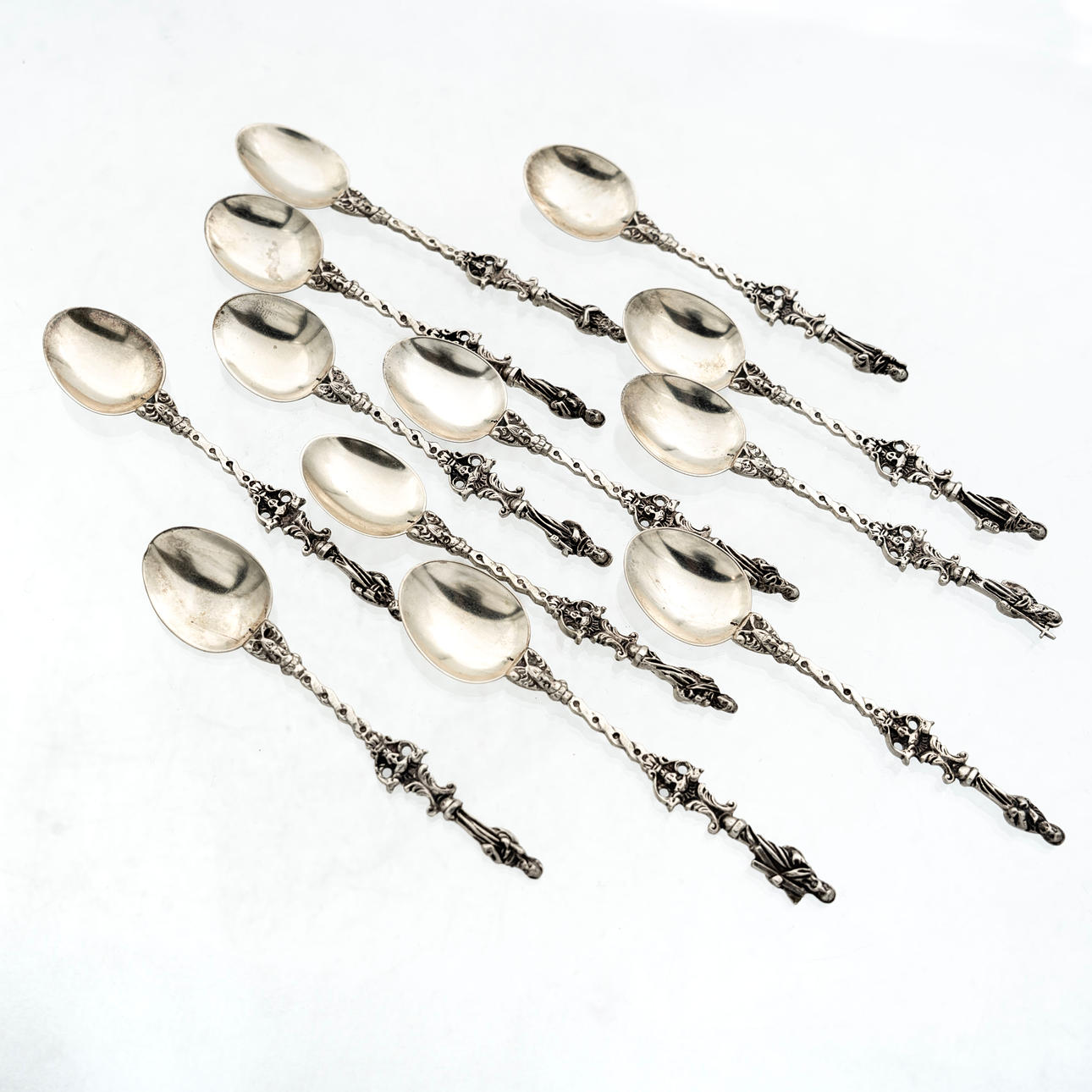 MOCCASKERAR, 12 st, Silver, 1900-tal.