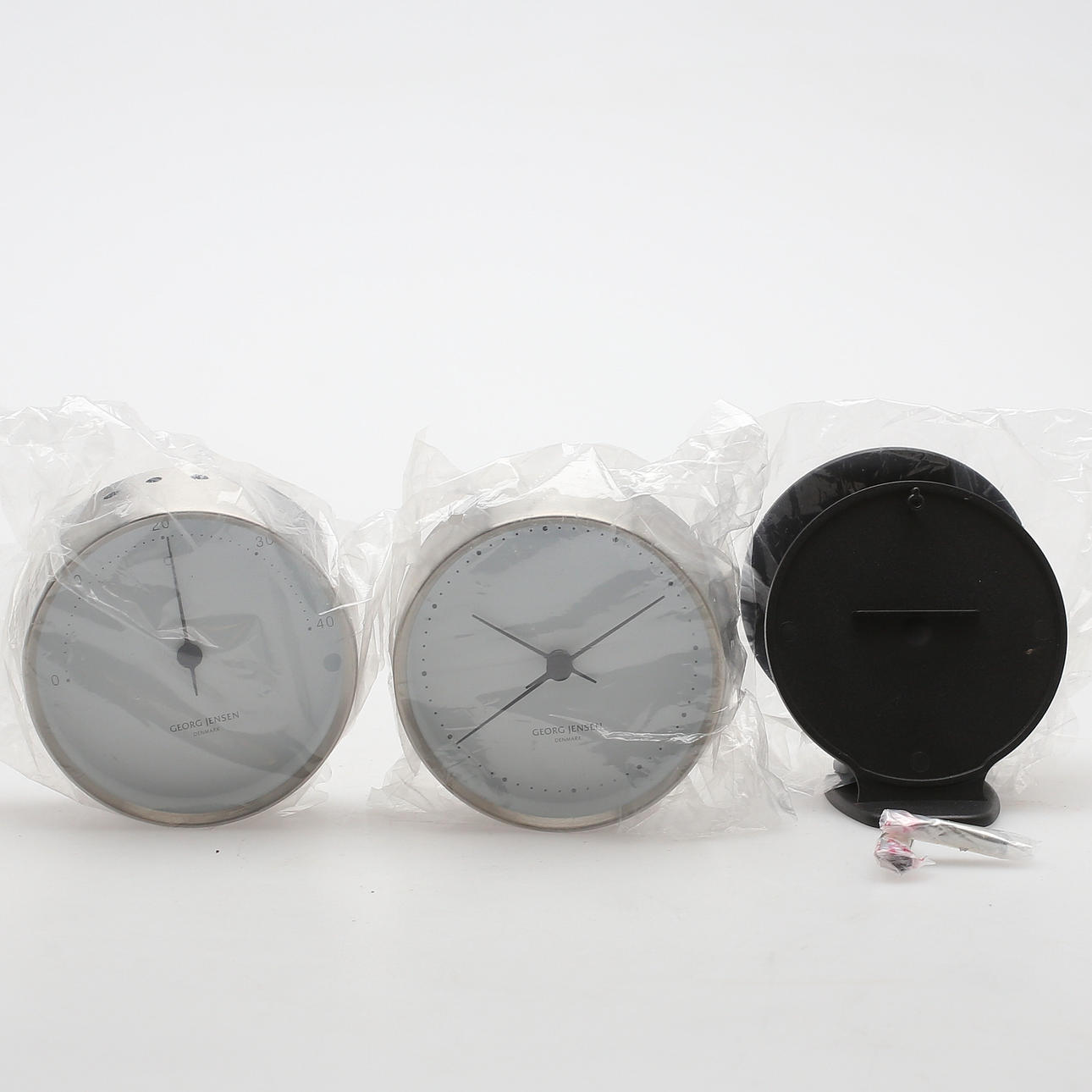 HK KLOCKA samt TERMOMETER, Georg Jensen, Danmark.