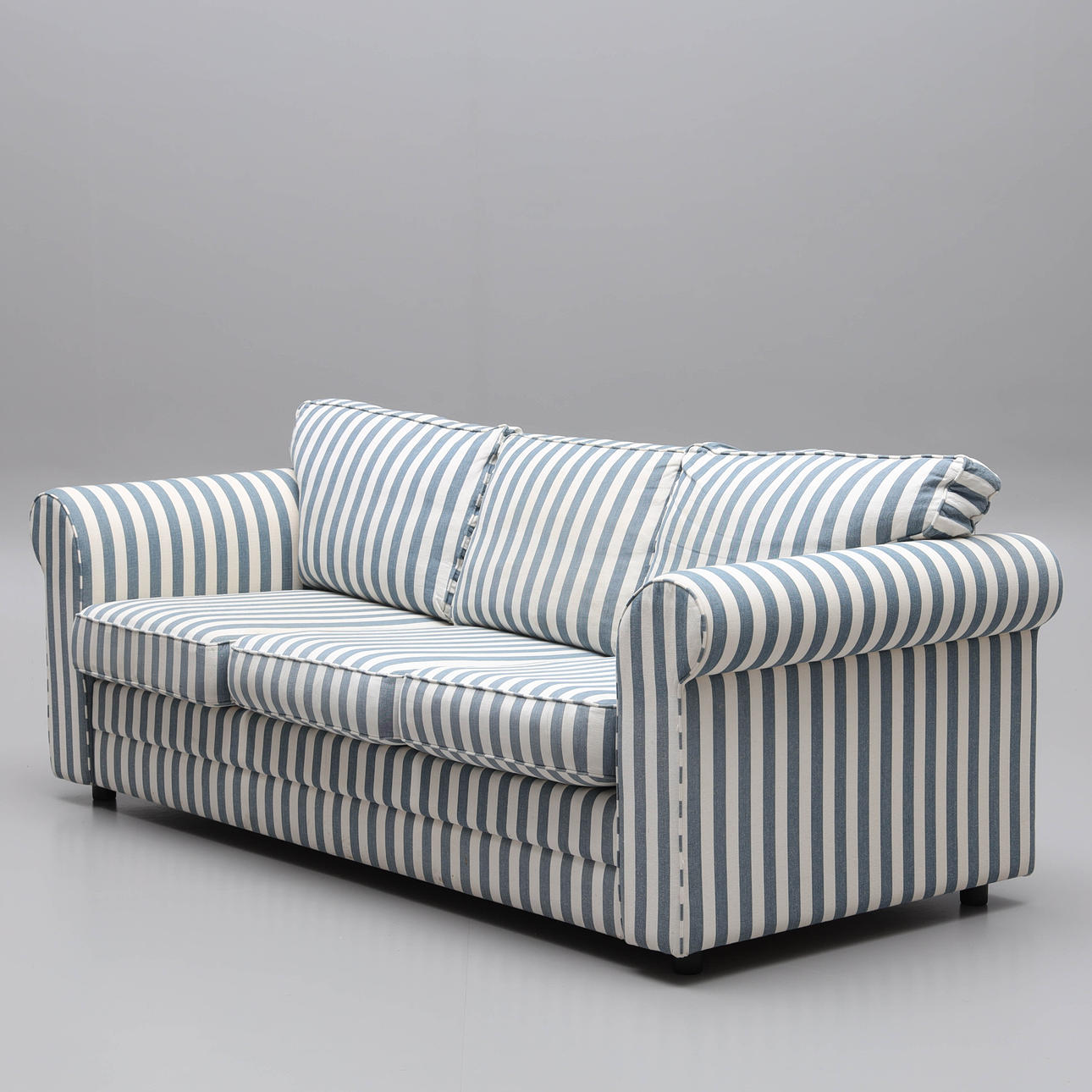 SOFFA, 3-sits, randig textil, 1900-tal.