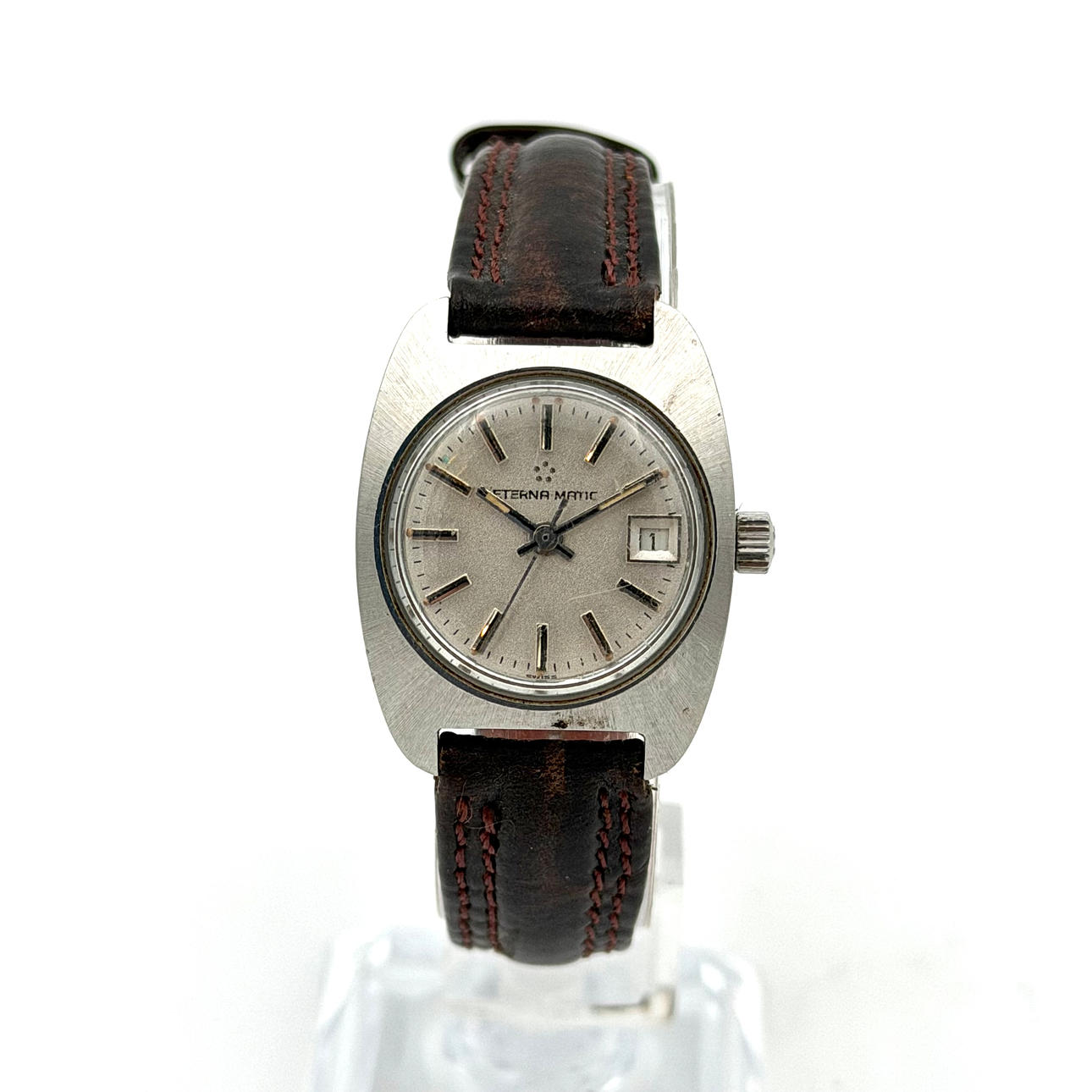 ETERNA-MATIC, armbandsur, 1970-tal, automatic, stål.