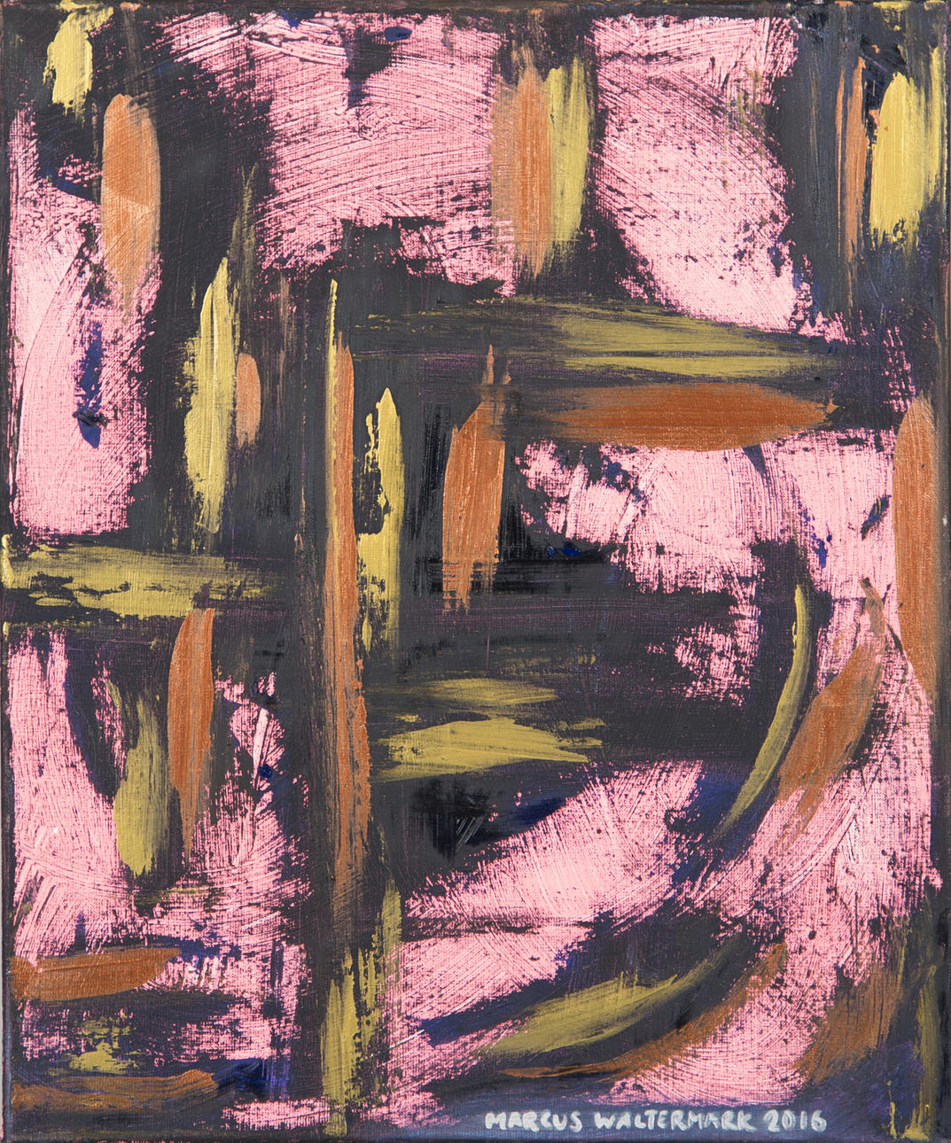 MARCUS WALTERMARK. "City lights of Savannah", olja & akryl på duk, signerad 2016.