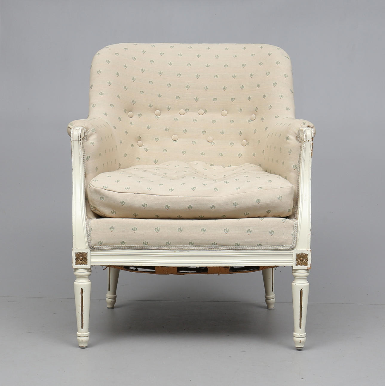 BALJFÅTÖLJ, gustaviansk stil, 1900-talets första del.