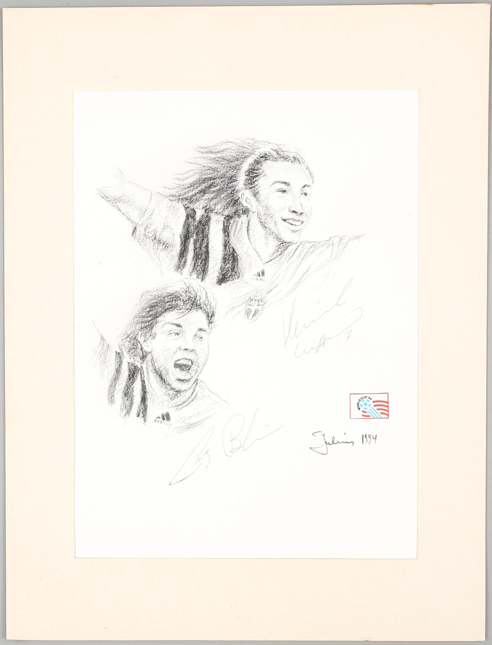 AUTOGRAFER, Word Cup 94, signerade Henrik Larsson och Thomas Brolin.