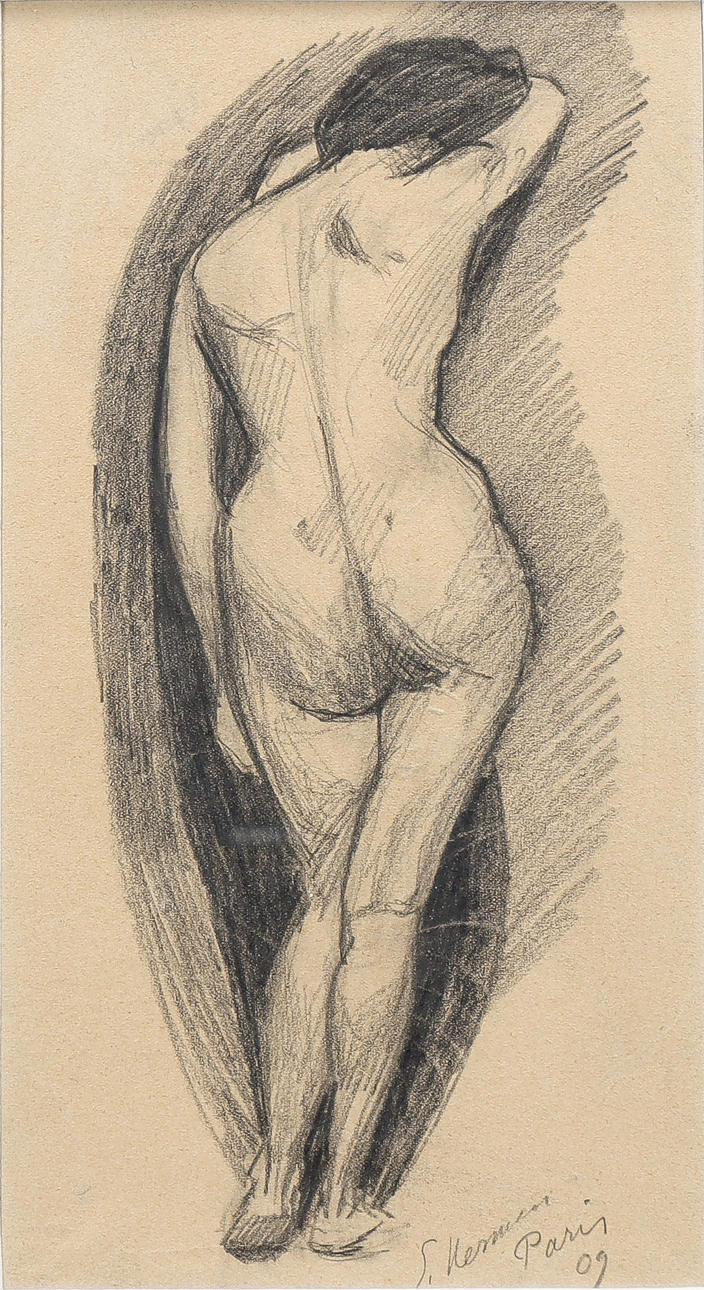 EINAR NERMAN. Modellstudie, 1909.