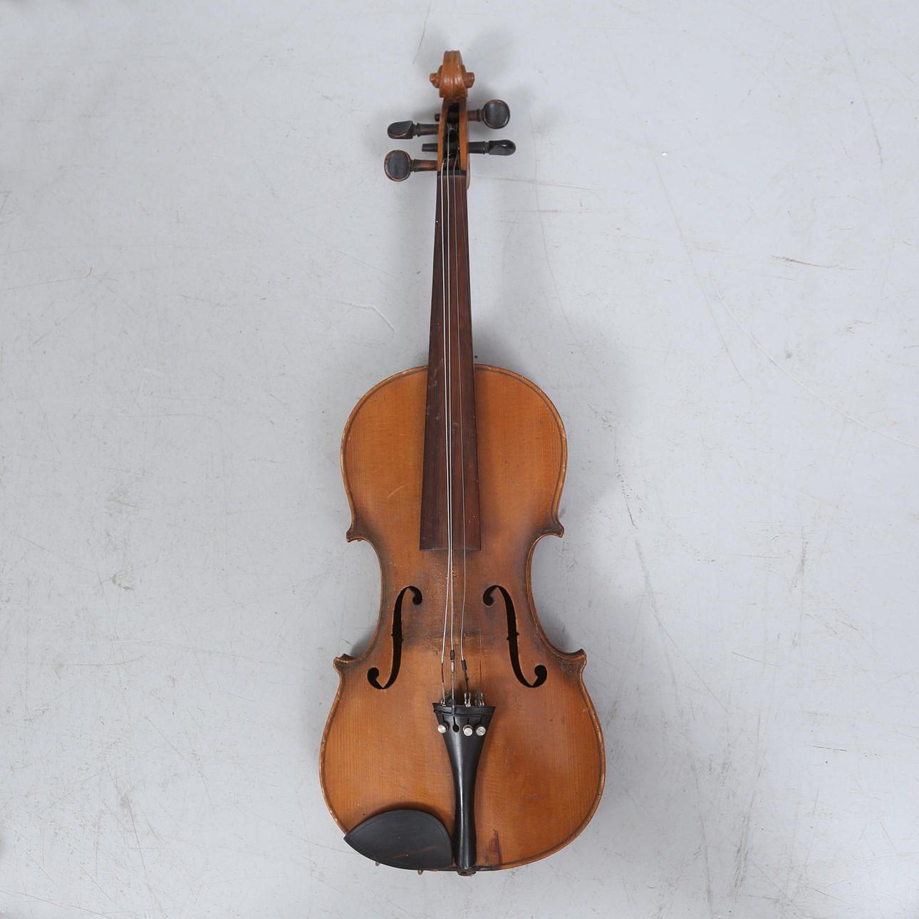 VIOLIN in case, 19th century.