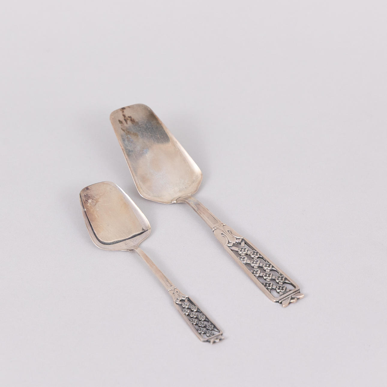 CAKE SLICES, 2 pcs, Princess model, silver, Ceson.