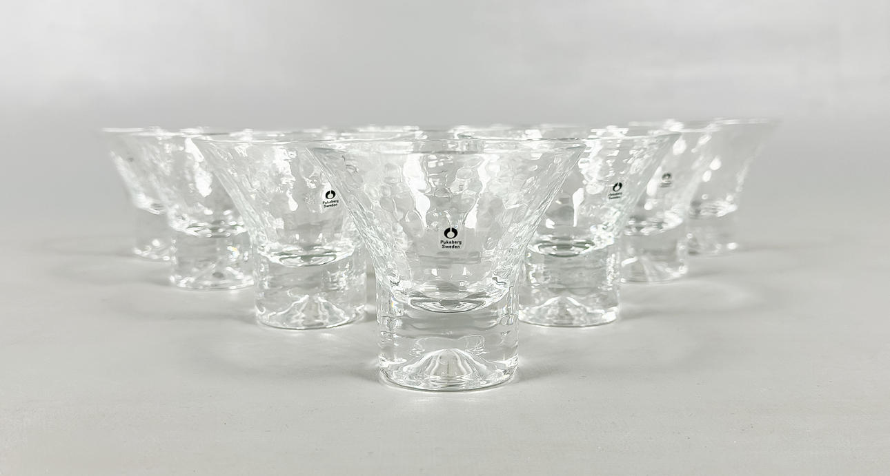 GÖRAN WÄRFF. Cocktailglas, 10 st, "Rustica", Pukeberg.