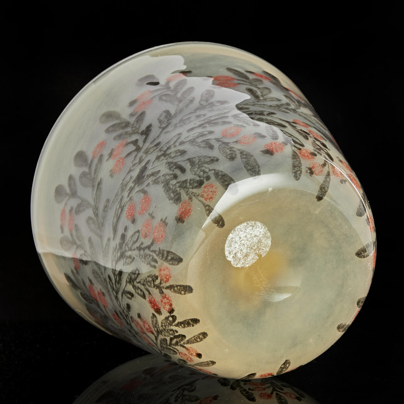 INGEGERD RÅMAN (SVERIGE, FÖDD 1943). Bowl, glass, Skruf, signed I