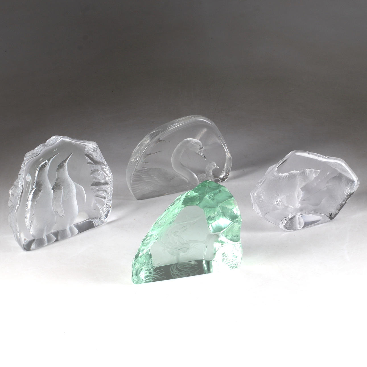 GLASBLOCK, 4 st, mestadels Mats Jonasson, Målerås.