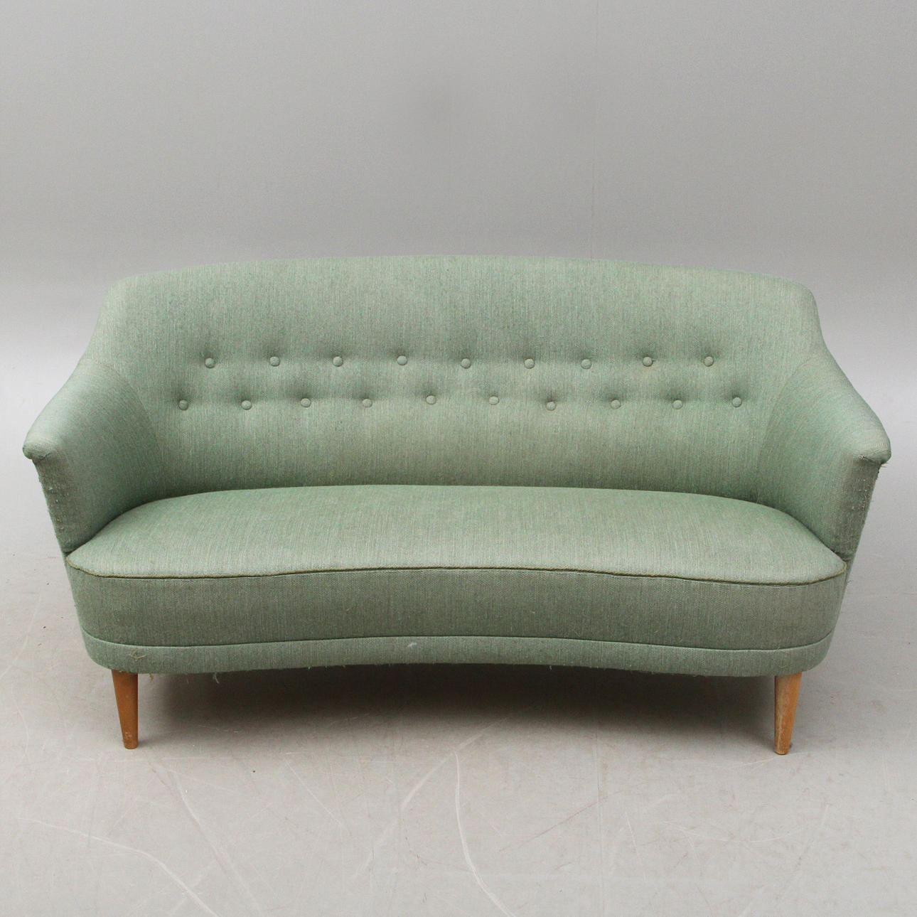 SOFFA, grön, Carl Malmsten, Brickmärkt.